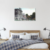 Buiten Uitzicht van het graafschap Polo Canvas Afdruk (Insitu (Slaapkamer))