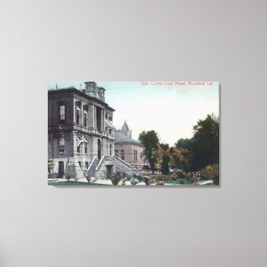 Buiten Uitzicht van het graafschap Polo Canvas Afdruk (Voorkant)