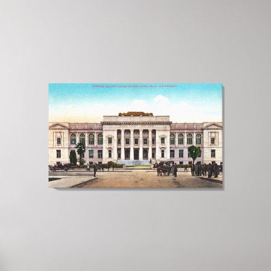 Buiten Uitzicht van het graafschap Sonoma Canvas Afdruk (Voorkant)