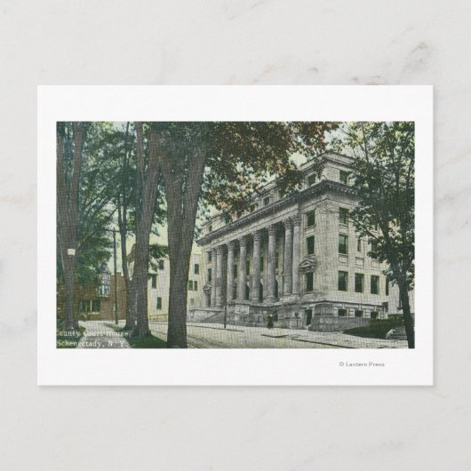 Buiten Uitzicht van het graafschapshuis Briefkaart (Voorkant)