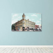 Buiten Uitzicht van het Grand Hotel Geiser Canvas Afdruk (Insitu (Houten vloer))