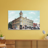 Buiten Uitzicht van het Grand Hotel Geiser Canvas Afdruk (Insitu (Woonkamer))