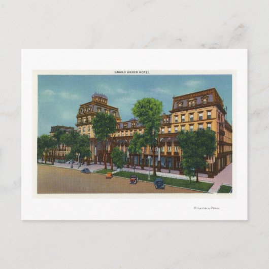 Buiten Uitzicht van het Grand Union Hotel # 2 Briefkaart (Voorkant)