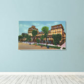 Buiten Uitzicht van het Grand Union Hotel # 2 Canvas Afdruk (Insitu (Houten vloer))