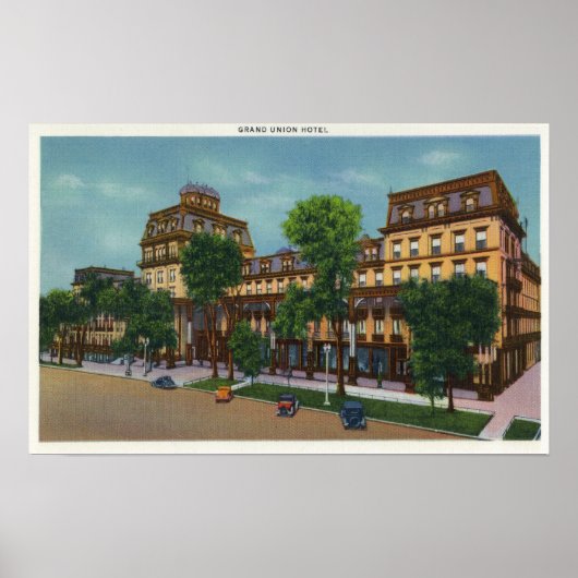 Buiten Uitzicht van het Grand Union Hotel # 2 Poster (Voorkant)