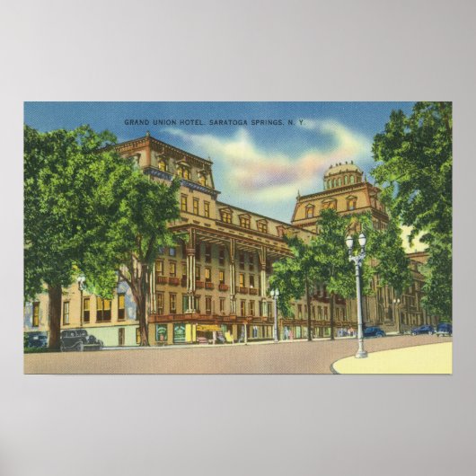 Buiten Uitzicht van het Grand Union Hotel Poster (Voorkant)