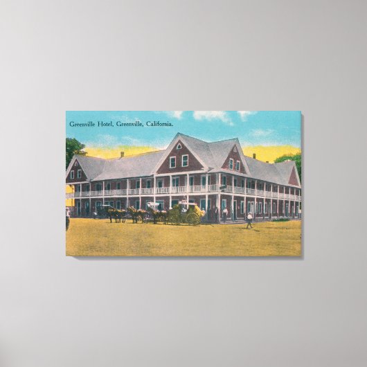 Buiten Uitzicht van het Greenville Hotel Canvas Afdruk (Voorkant)
