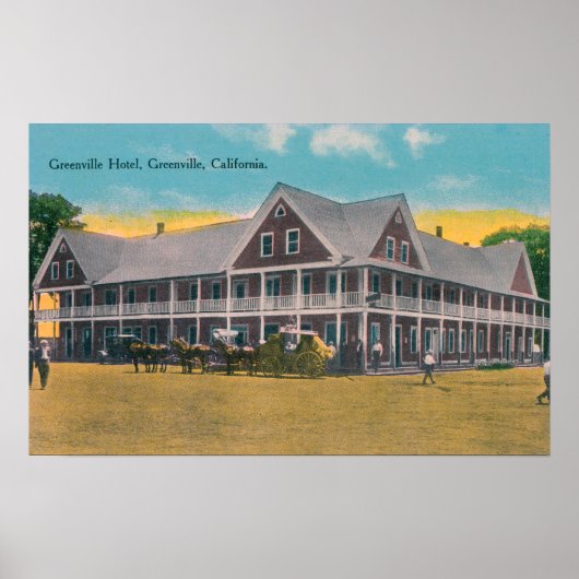 Buiten Uitzicht van het Greenville Hotel Poster (Voorkant)