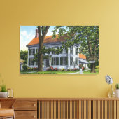 Buiten Uitzicht van het Harriet Beecher Stowe Hous Canvas Afdruk (Insitu (Woonkamer))