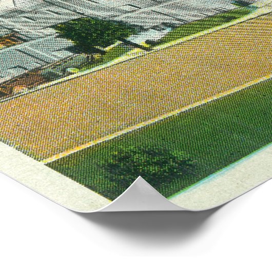 Buiten Uitzicht van het Hershey-sportgebied Poster (Hoek)