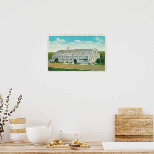 Buiten Uitzicht van het Hershey-sportgebied Poster (Keuken)