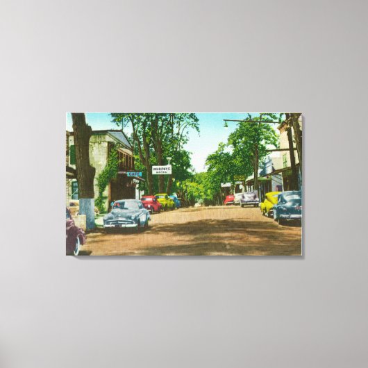 Buiten Uitzicht van het Historic Murphy's Hotel Canvas Afdruk (Voorkant)