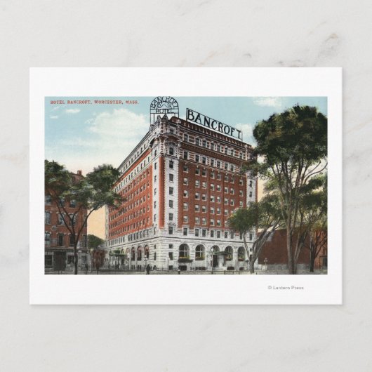 Buiten Uitzicht van het Hotel Bancroft Briefkaart (Voorkant)