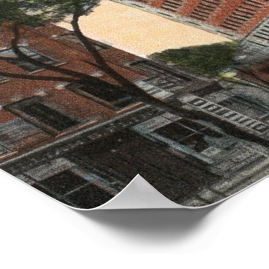 Buiten Uitzicht van het Hotel Bancroft Poster (Hoek)