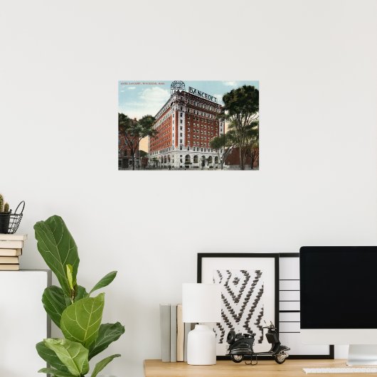 Buiten Uitzicht van het Hotel Bancroft Poster (Thuiskantoor)