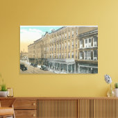 Buiten Uitzicht van het Hotel Bennett Canvas Afdruk (Insitu (Woonkamer))