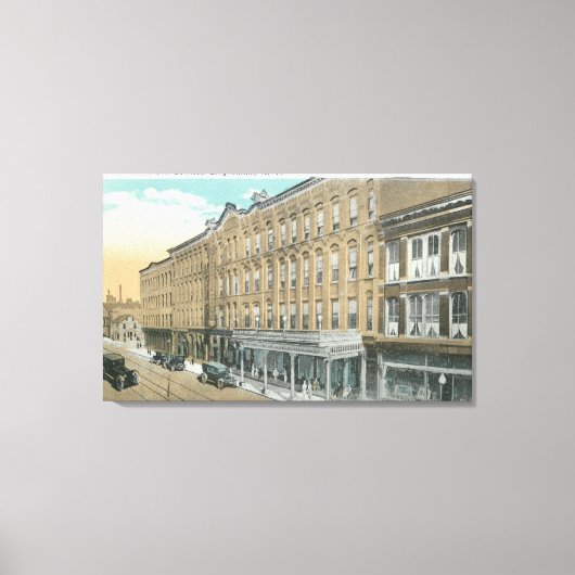 Buiten Uitzicht van het Hotel Bennett Canvas Afdruk (Voorkant)