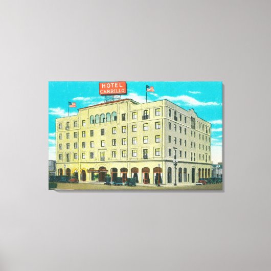 Buiten Uitzicht van het hotel Carrillo Canvas Afdruk (Voorkant)