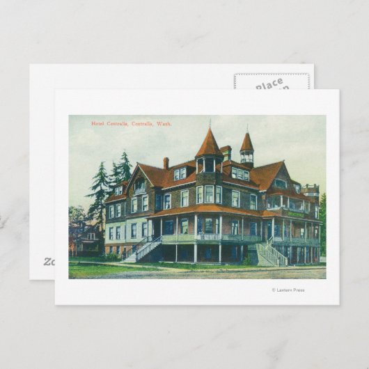 Buiten Uitzicht van het Hotel Centralia Briefkaart (Voorkant / Achterkant)