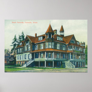 Buiten Uitzicht van het hotel Centralia Poster
