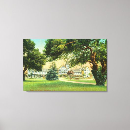 Buiten Uitzicht van het Hotel del Monte Canvas Afdruk (Voorkant)