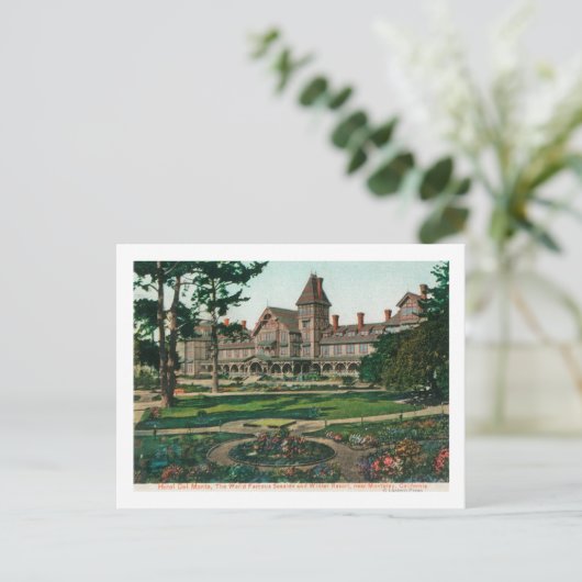 Buiten Uitzicht van het Hotel del Monte en Motiver Briefkaart (Staand voorkant)