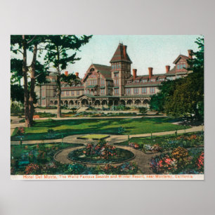 Buiten Uitzicht van het Hotel del Monte en Motiver Poster