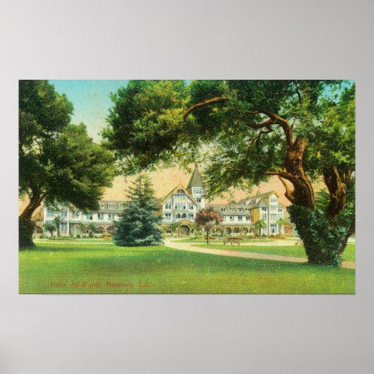 Buiten Uitzicht van het Hotel del Monte Poster (Voorkant)