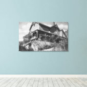 Buiten Uitzicht van het Hotel Glen Orchy Canvas Afdruk (Insitu (Houten vloer))