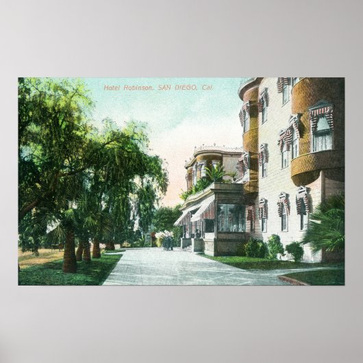 Buiten Uitzicht van het Hotel Robinson Poster (Voorkant)