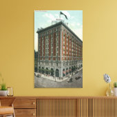 Buiten Uitzicht van het Hotel Rochester Canvas Afdruk (Insitu (Woonkamer))