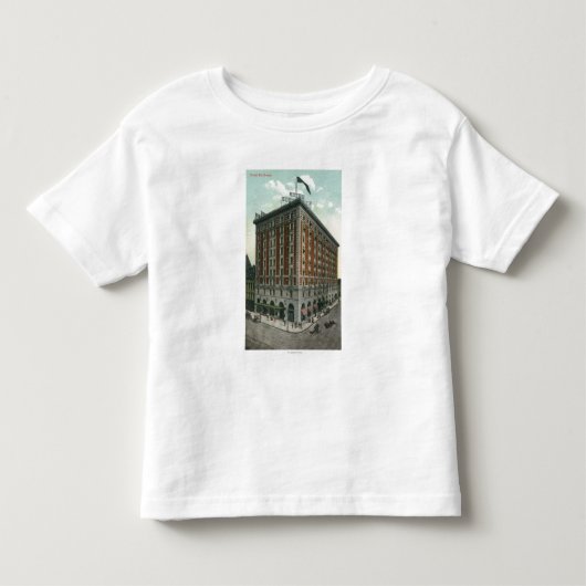 Buiten Uitzicht van het Hotel Rochester Kinder Shirts (Voorkant)