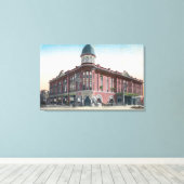 Buiten Uitzicht van het Hotel Stewart Canvas Afdruk (Insitu (Houten vloer))