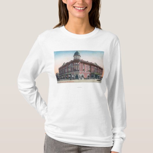 Buiten Uitzicht van het Hotel Stewart T-shirt (Voorkant)