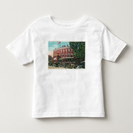 Buiten Uitzicht van het Hotel Witherill Kinder Shirts (Voorkant)