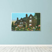 Buiten Uitzicht van het House of Seven Gables Canvas Afdruk (Insitu (Houten vloer))