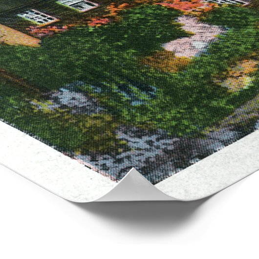 Buiten Uitzicht van het House of Seven Gables Poster (Hoek)