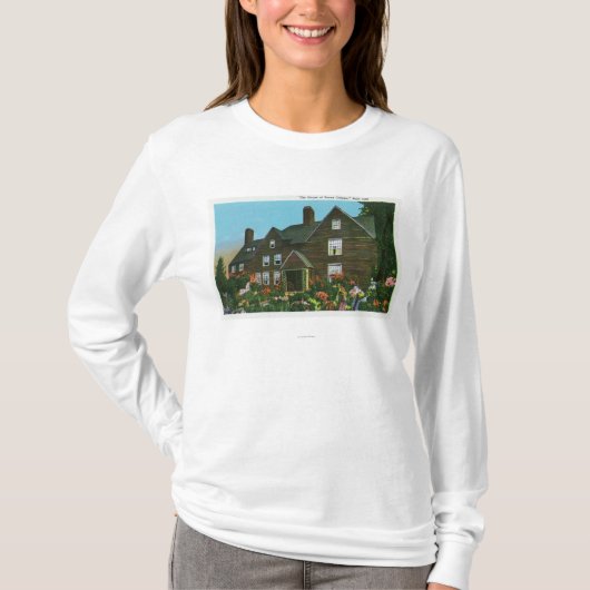 Buiten Uitzicht van het House of Seven Gables T-shirt (Voorkant)
