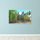 Buiten Uitzicht van het Huis van Zeven Kabels # 2 Canvas Afdruk (Insitu (Houten vloer))