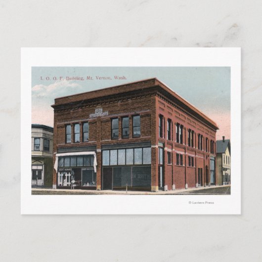 Buiten Uitzicht van het IOOF-gebouw Briefkaart (Voorkant)