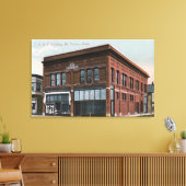 Buiten Uitzicht van het IOOF-gebouw Canvas Afdruk (Insitu (Woonkamer))