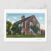 Buiten Uitzicht van het John Alden House Briefkaart (Voorkant)