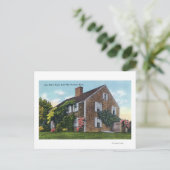 Buiten Uitzicht van het John Alden House Briefkaart (Staand voorkant)