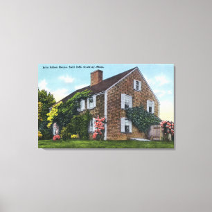 Buiten Uitzicht van het John Alden House Canvas Afdruk