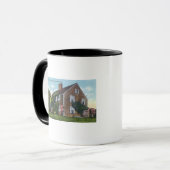 Buiten Uitzicht van het John Alden House Mok (Voorkant links)