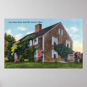 Buiten Uitzicht van het John Alden House Poster