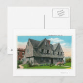 Buiten Uitzicht van het John Ward House Briefkaart (Voorkant / Achterkant)