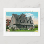 Buiten Uitzicht van het John Ward House Briefkaart (Voorkant)