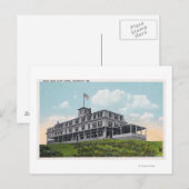 Buiten Uitzicht van het Klantenhotel van het Bald  Briefkaart (Voorkant / Achterkant)