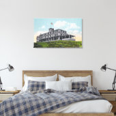Buiten Uitzicht van het Klantenhotel van het Bald  Canvas Afdruk (Insitu (Slaapkamer))